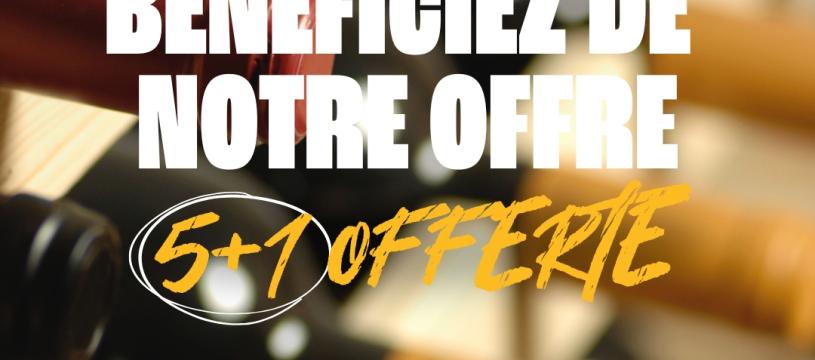 Foire aux vins 5 bouteilles+ 1 Offerte